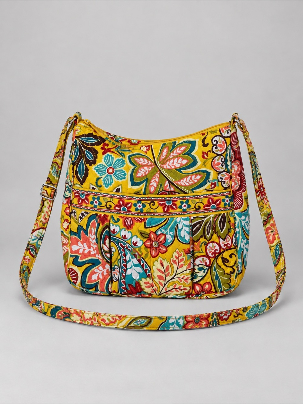 Vera Bradley Provençal On The Go Crossbody Bag Bohemian Cottage Quilted